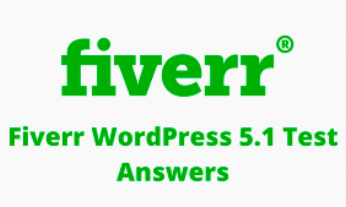 Fiverr HTML5 Test Answers 2023