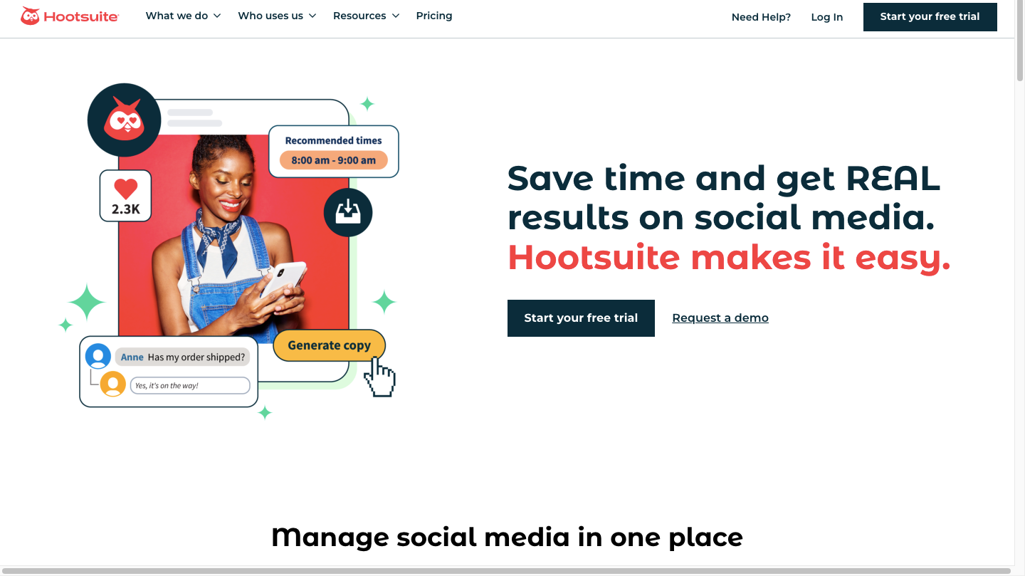 Hootsuite Marketing Automation Software