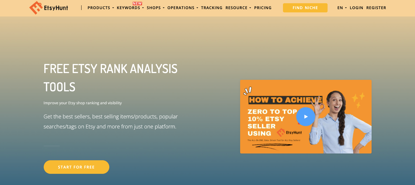 EtsyHunt Etsy Analytics Tools to Boost Rankings and Revenue